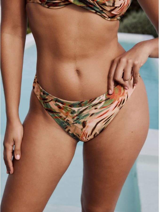 Next - Dames - Hoog opgesneden bikinislip - Dierenprint