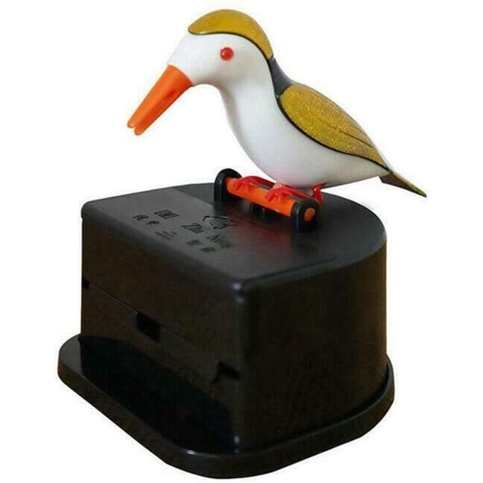 Distributeur automatique de cure-dents pour oiseaux, boîte à cure-dents pour oiseaux, distributeur de cure-dents pour pics, table or