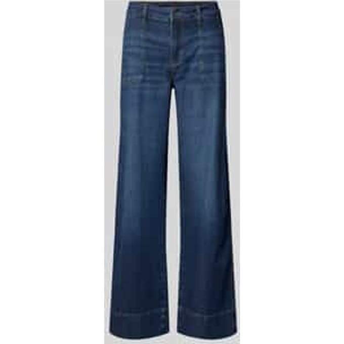 Wide leg jeans met steekzakken