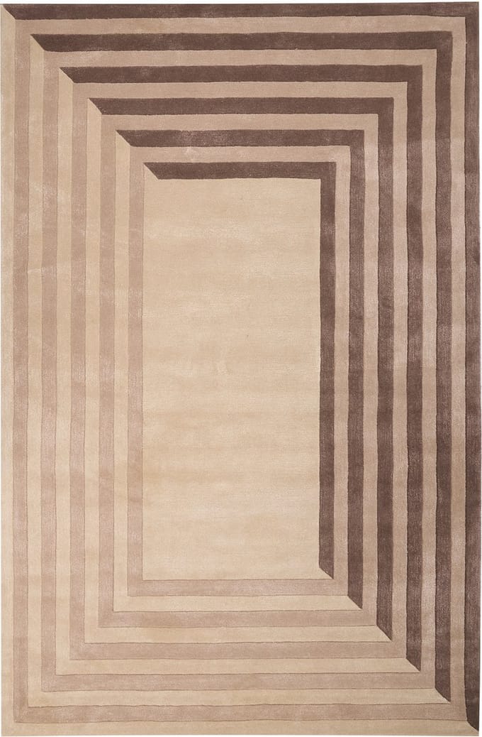 SARAI - Vloerkleed - Beige - 200 x 300 cm - Wol/Viscose