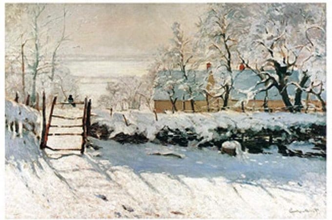 Kunstdruk Claude Monet - La pie 70x50cm