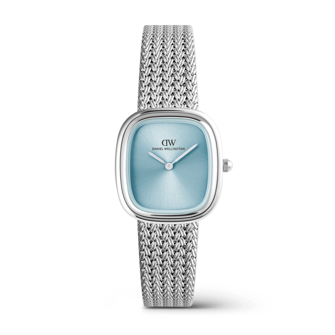 Daniel Wellington DW Watch Margot Braided Mesh Ice Blue Silver 24mm