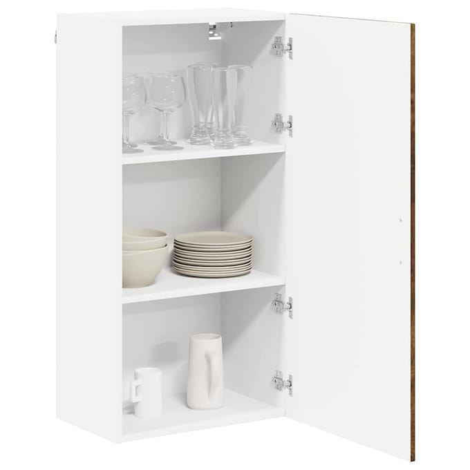 vidaXL - Vaatwasserpaneel - KALMAR - Rook - Eiken - 50 - x - 31 - x - 100 - cm