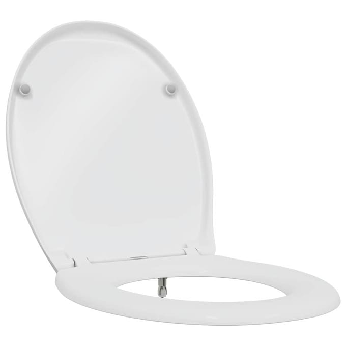 vidaXL - Toiletbril - Wit - 47 - x - 37 - x - 4 - cm - Duroplast
