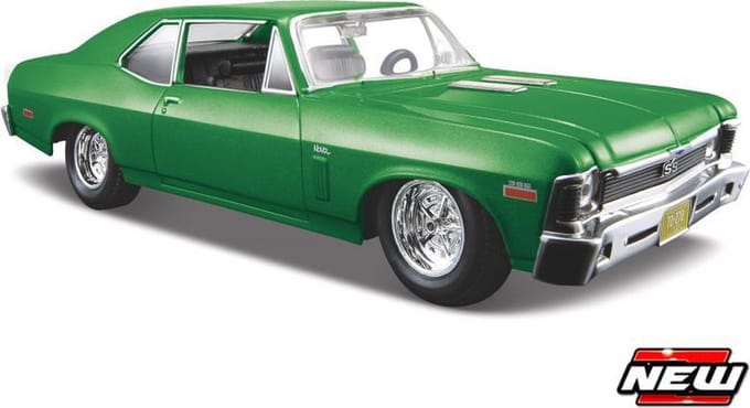 Maisto Chevrolet Nova - Modelauto - Schaal 1:24 - Licht Groen