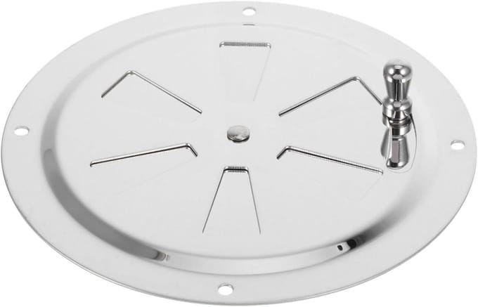 Ventilatierooster - Luchtrooster Deksel - Adequate Ventilatie - Verstelbaar Ontwerp - 5 inch - Zilver