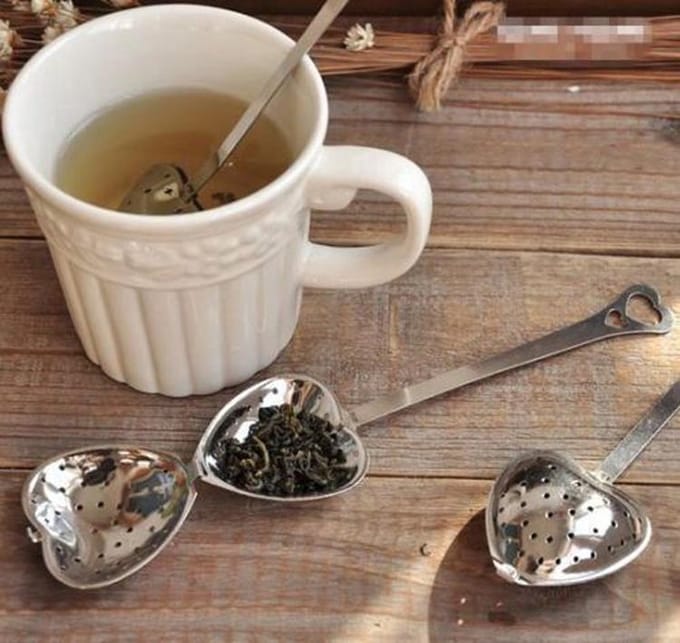 Hartvormige thee infuser