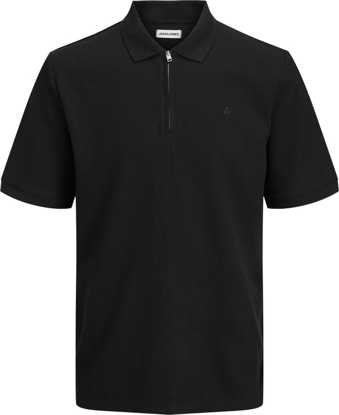 JACK&JONES - JJEAUSTIN ZIP POLO SS NOOS PLS - Heren - Polo's