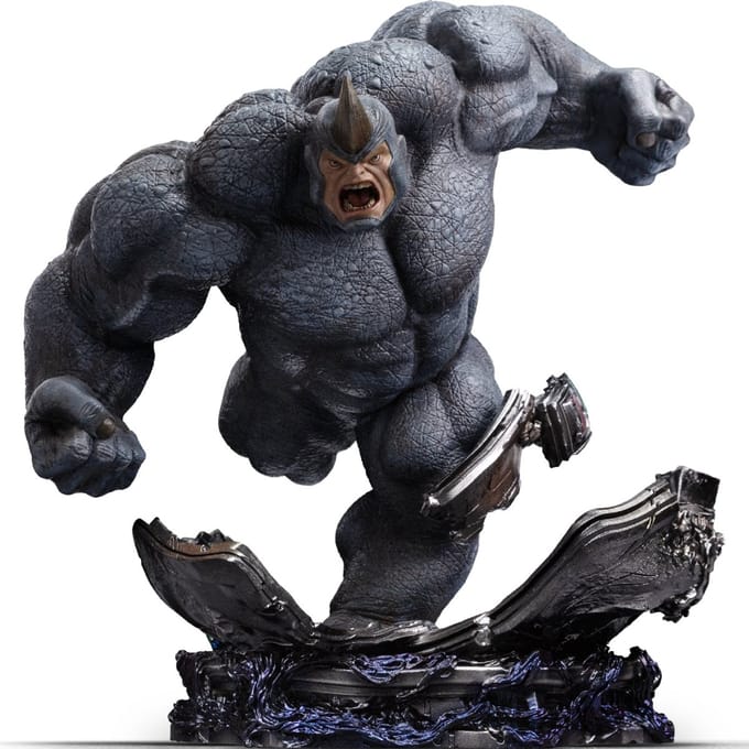 Iron Studios Spider-Man vs Villains - Figuur - Rhino Diorama 1/10