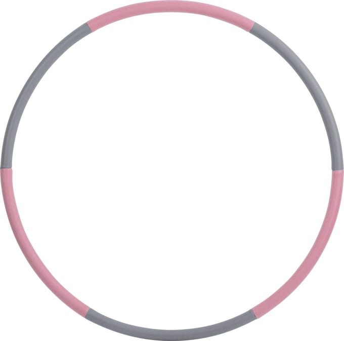 Schildkröt fitness hula hoop ring 90cm grijs roze massage effect.