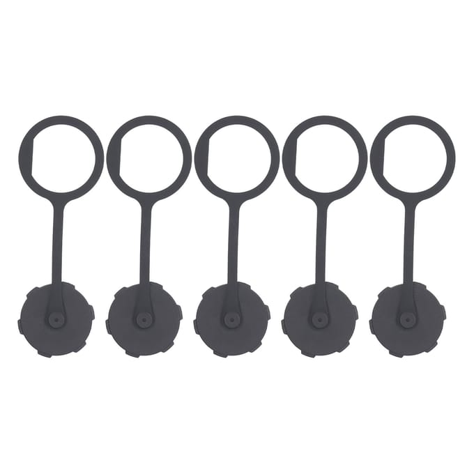 5 Stuks USB Waterdichte Connector Stofkap E16 Plastic Vrouwelijke Dop Binnenschroefdraad met TPU Ketting white