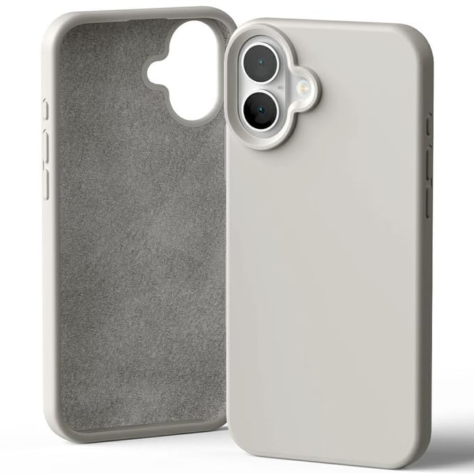 Kwik Silicone Voor Iphone 16 Plus 6,7 Hoesje Met Krasbestendige Coating