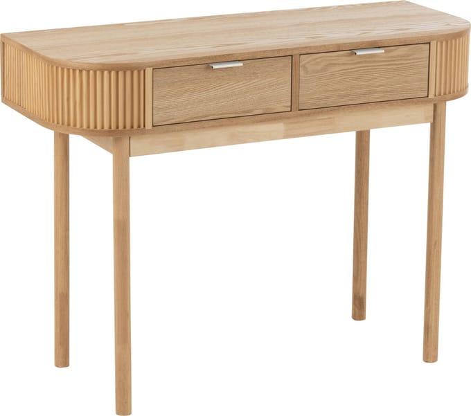 J-Line console Rond - dennenhout - naturel