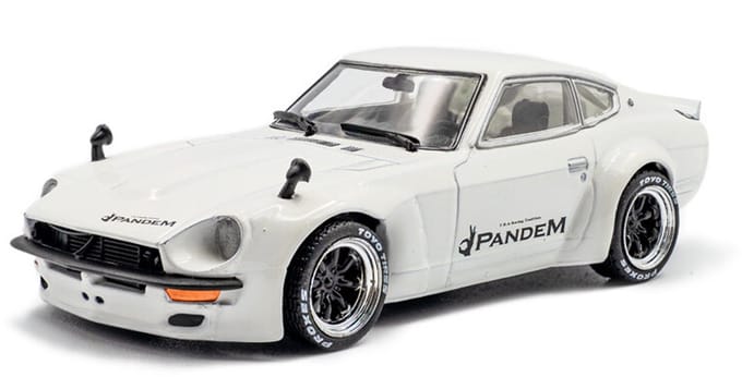 Datsun 240Z Rocket Bunny '73, wit Solido schaal 1:43