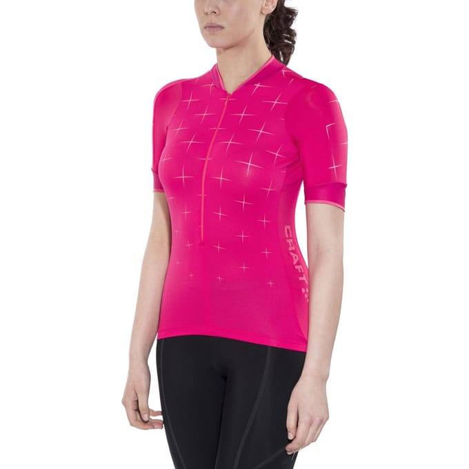 Craft Belle Glow Jersey - Maat S - Dames - korte mouwen rood