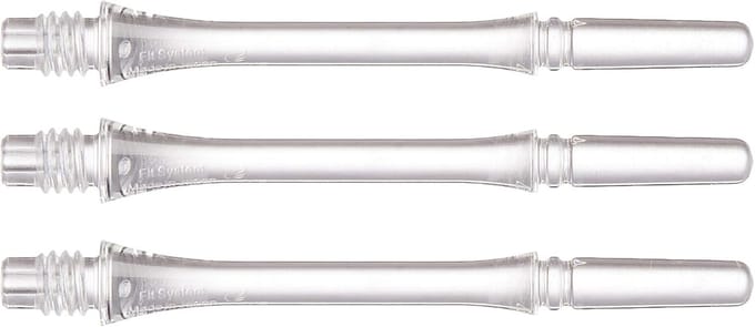 Dart Shafts - Dart Accessoires - Precisie Darts - Slank Spinning Ontwerp - Lengte 4 - Transparant