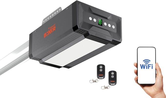 Boxer 5000 premium® Wi-Fi garage door opener incl. 2 pieces remote controls 1000N