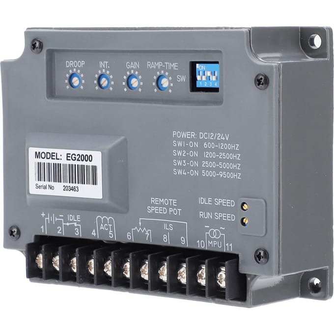 Motortoerentalregelaar Elektronische Gouverneur Diesel Generator Besturingsregelaar EG2000 1224VDC