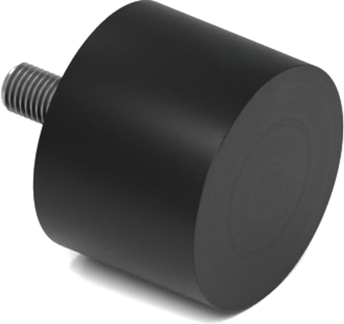 Rubbermagazijn - Trillingsvoet - Type D - 40x30mm - M8 - Set 10 stuks