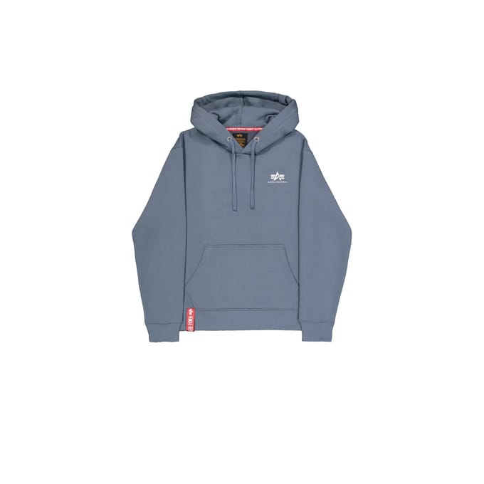 Hoodie met klein logo Alpha Industries Basic