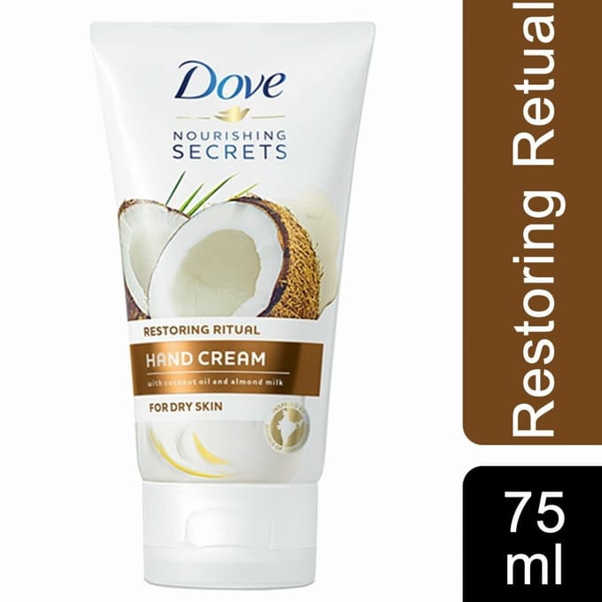 Crème pour les mains - DOVE - Nourishing Secrets - Huile de noix de coco - Lait d'amande - 75ml