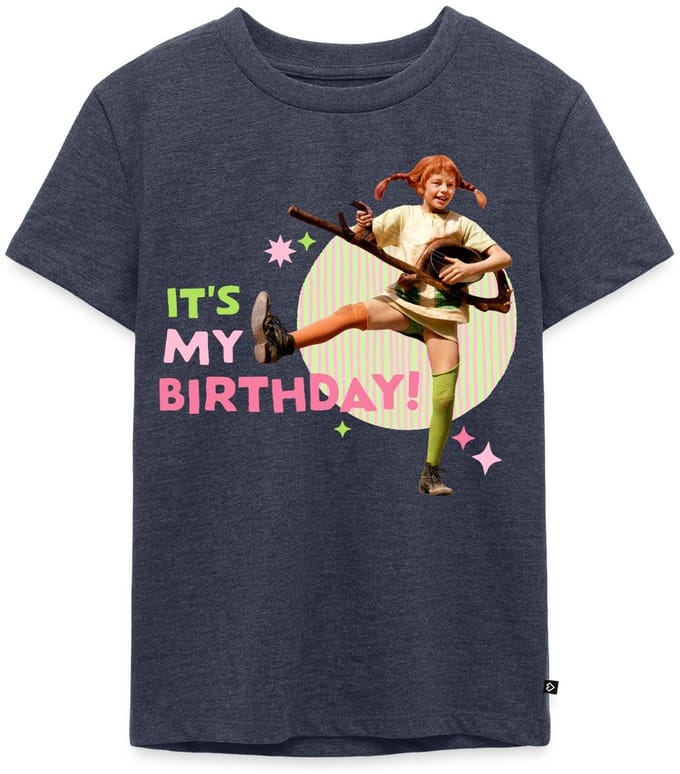 Pippi Langkous It's My Birthday Premium T Shirt Kinderen