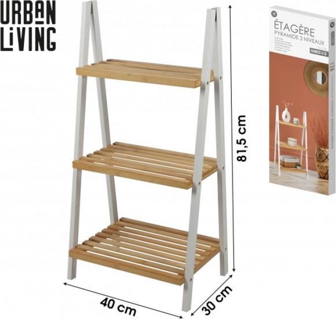 "BAMBOU & CO" PIRAMIDE BADKAMERPLANK 3 NIVEAUS