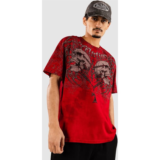 Affliction Collapse T-Shirt rood
