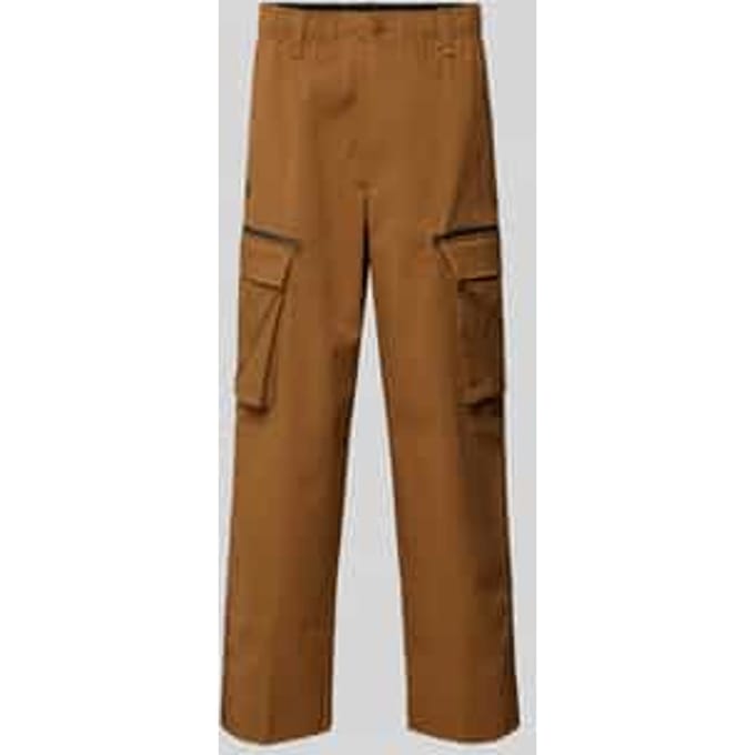 Straight leg geruite broek met elastische band, model 'Unstoppable'