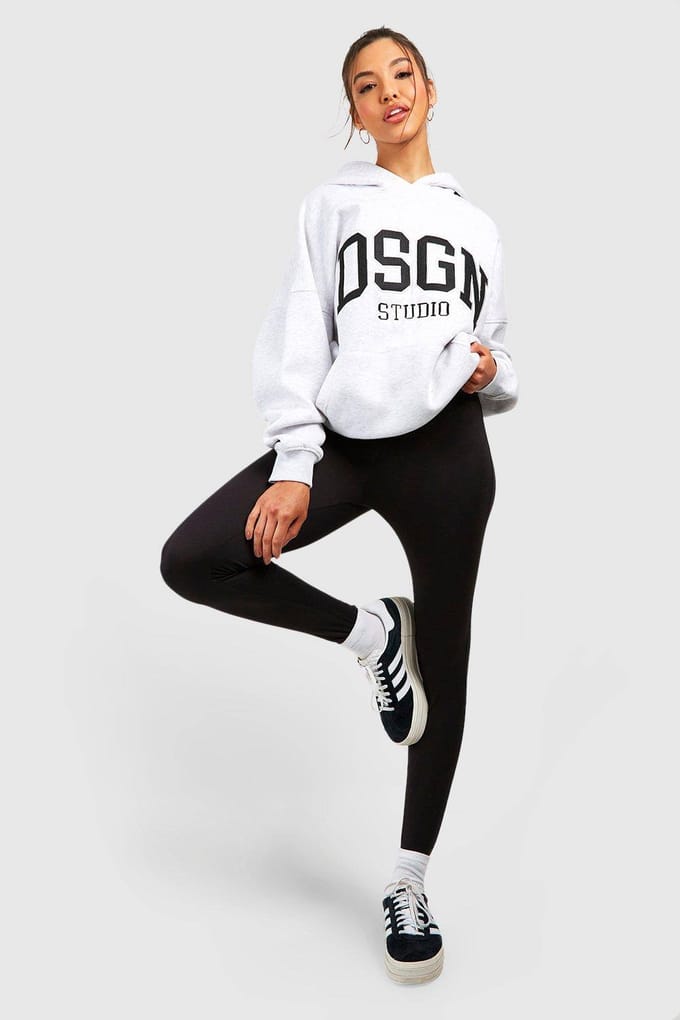 boohoo Dames Basics 2-Pack Hooggetailleerde Core Jersey Leggings | Zwart | Maat: 34