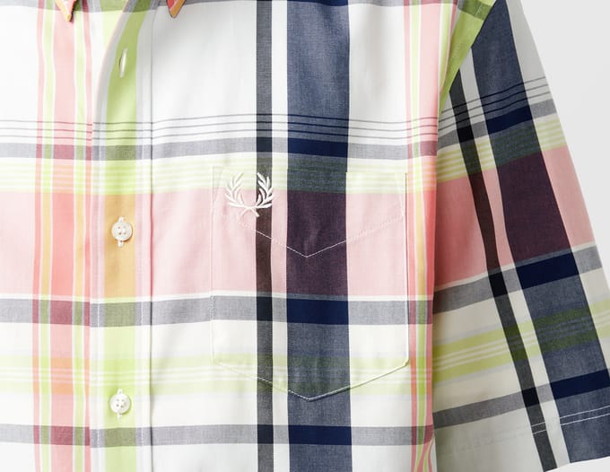 Fred Perry Madras Check Shirt, meerkleurig