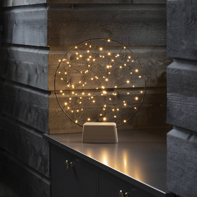 Kerstdecoratie - Ronde kerstdecoratie met 100 micro LED's - Kerstverlichting