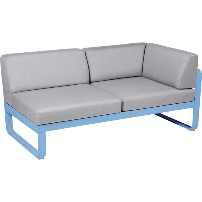 Fermob BELLEVIE hoekmodule rechts - E1 Maya blauw - 79 Flanelgrijs