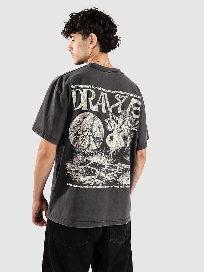 Dravus Rotted Boxy T-Shirt zwart