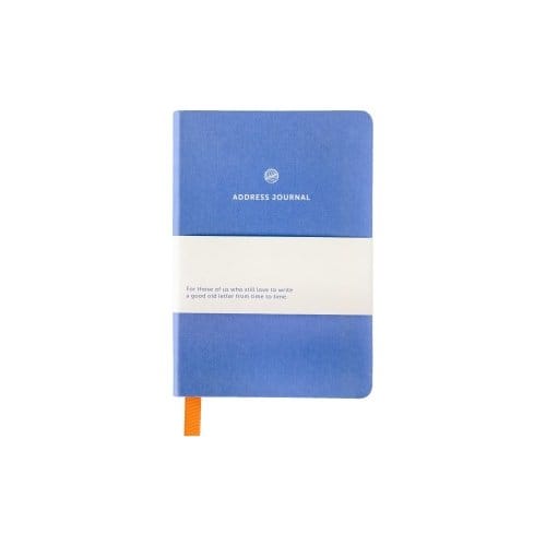 A-journal adresboekje, formaat 17 x 12 cm., kleur lavendel blauw