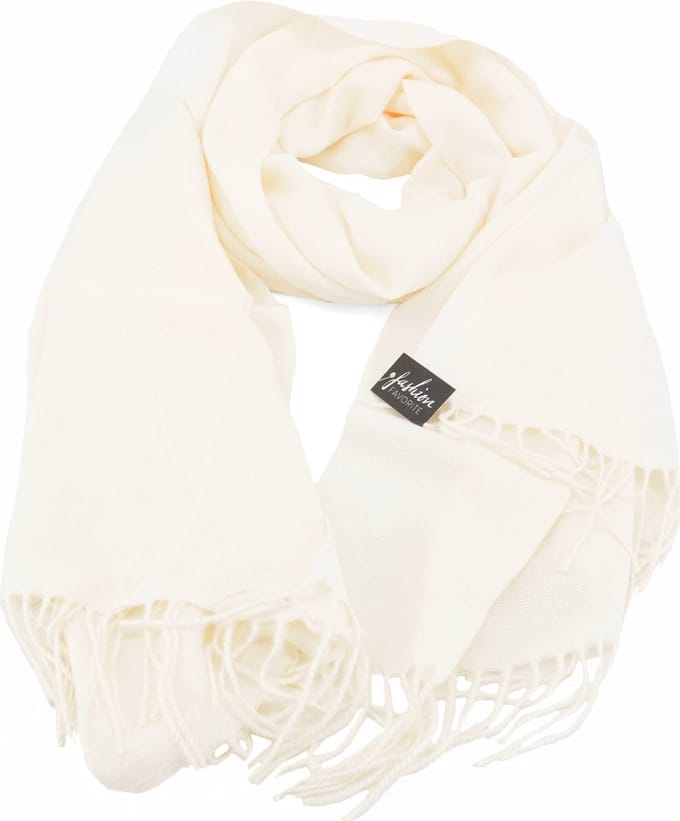 Flore Sjaal - Crème | 190 x 70 cm | Herfst/Winter | Polyester | Fashion Favorite