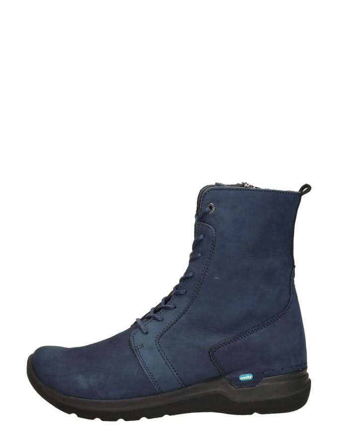 Wolky Viper Veterschoenen Hoog - blauw - Maat 38