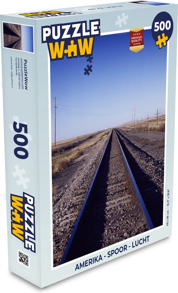 Puzzel Amerika - Spoor - Lucht - Legpuzzel - Puzzel 500 stukjes