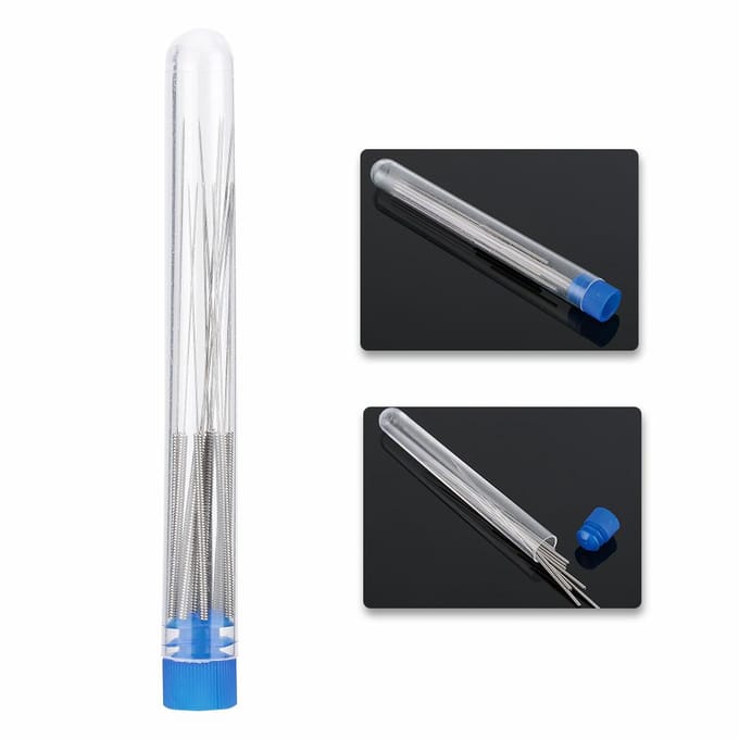 3D Printer Nozzle Schoonmaakgereedschap Kit 5 stuks 0,4 mm   5 stuks 0,35 mm Nozzle Schoonmaaknaald white