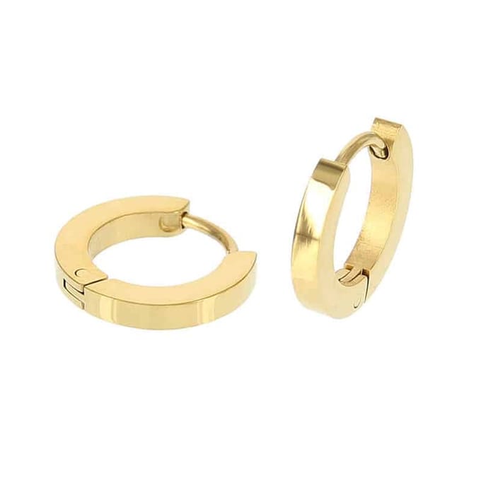 Kalli edelstalen Oorbel 1813 Goud 13mm