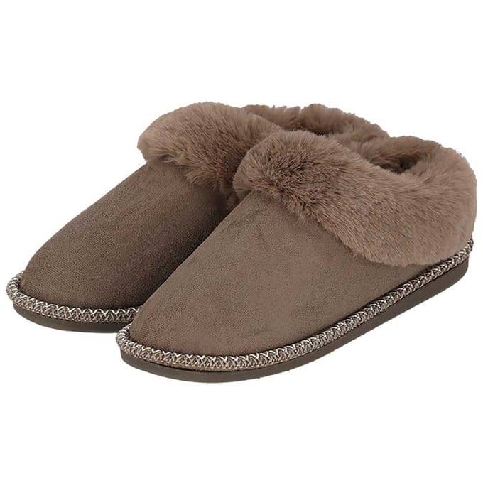 Instap pantoffel - Teddy - Dames - Taupe / 39/40