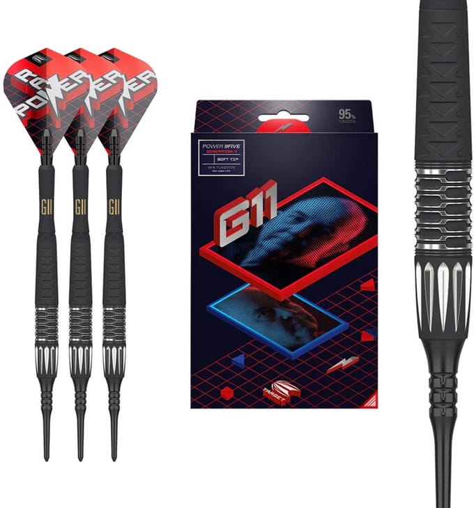 TTarget Phil Taylor Raw Power G11 95% - Soft Tip Darts