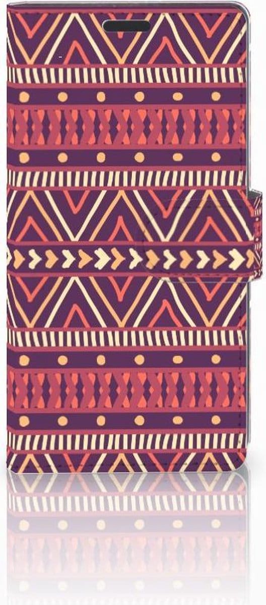 Sony Xperia Z3 Telefoon Hoesje Aztec Paars