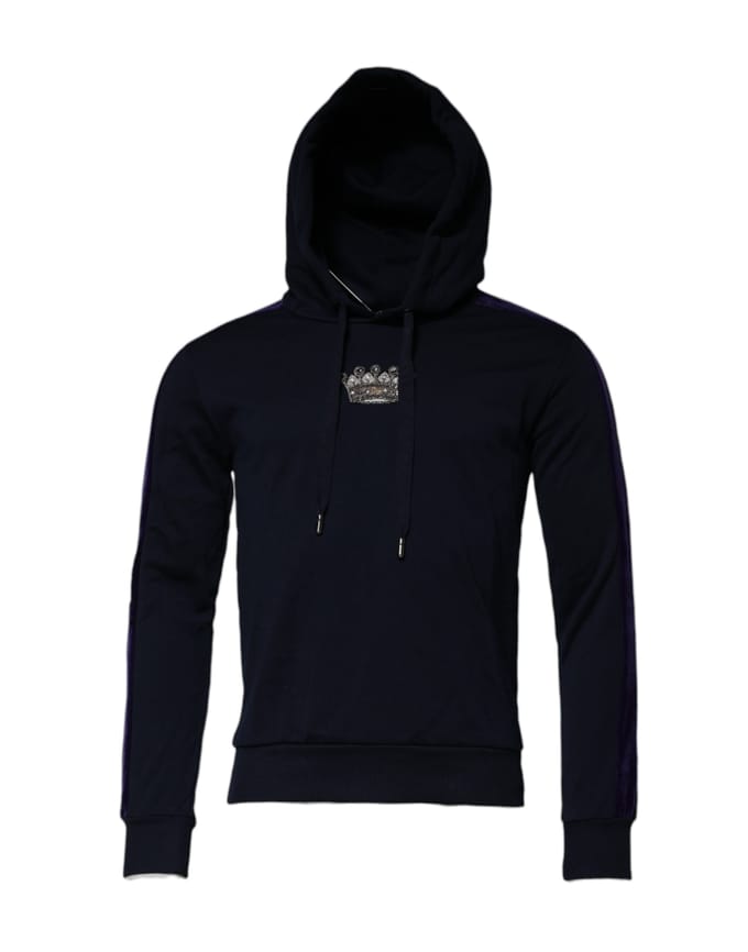 Kroon Versierde Hoodie Sweatshirt