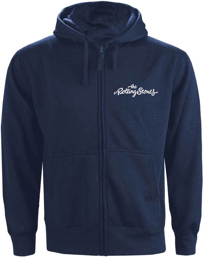 The Rolling Stones - Classic Tongue Vest met capuchon - S - Blauw