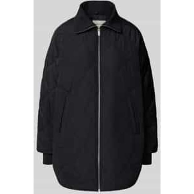 Tom Tailor Denim - Gewatteerde jas met losse pasvorm - Maat S - deep black