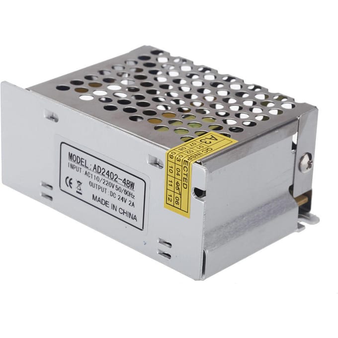 AC 100V ~ 240V naar DC 24V 2A 48W Spanningstransformator Schakelaar Voeding voor ledstrip