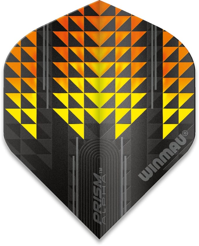 Winmau Prism Alpha Extra Thick Yellow & Orange - Dart Flights