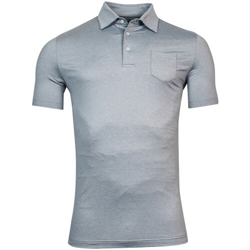 Thomas Maine Pescara Polo Short Sleeve Tech Melange Soft Grey / male