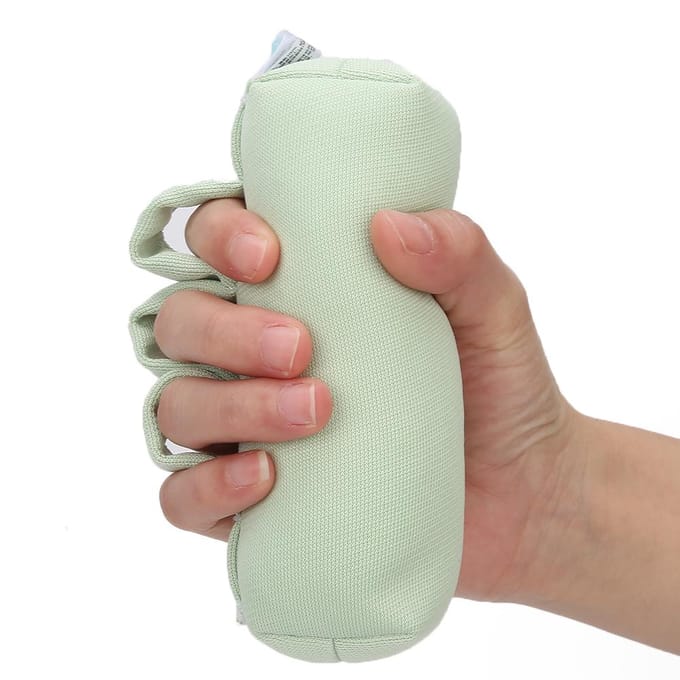 Professionele Vinger Separator Anti-Plak Vinger Hulp Beschermer Bed Ouderenzorg PadGroen